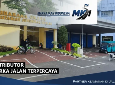 cat marka jalan termoplastik tahan lama